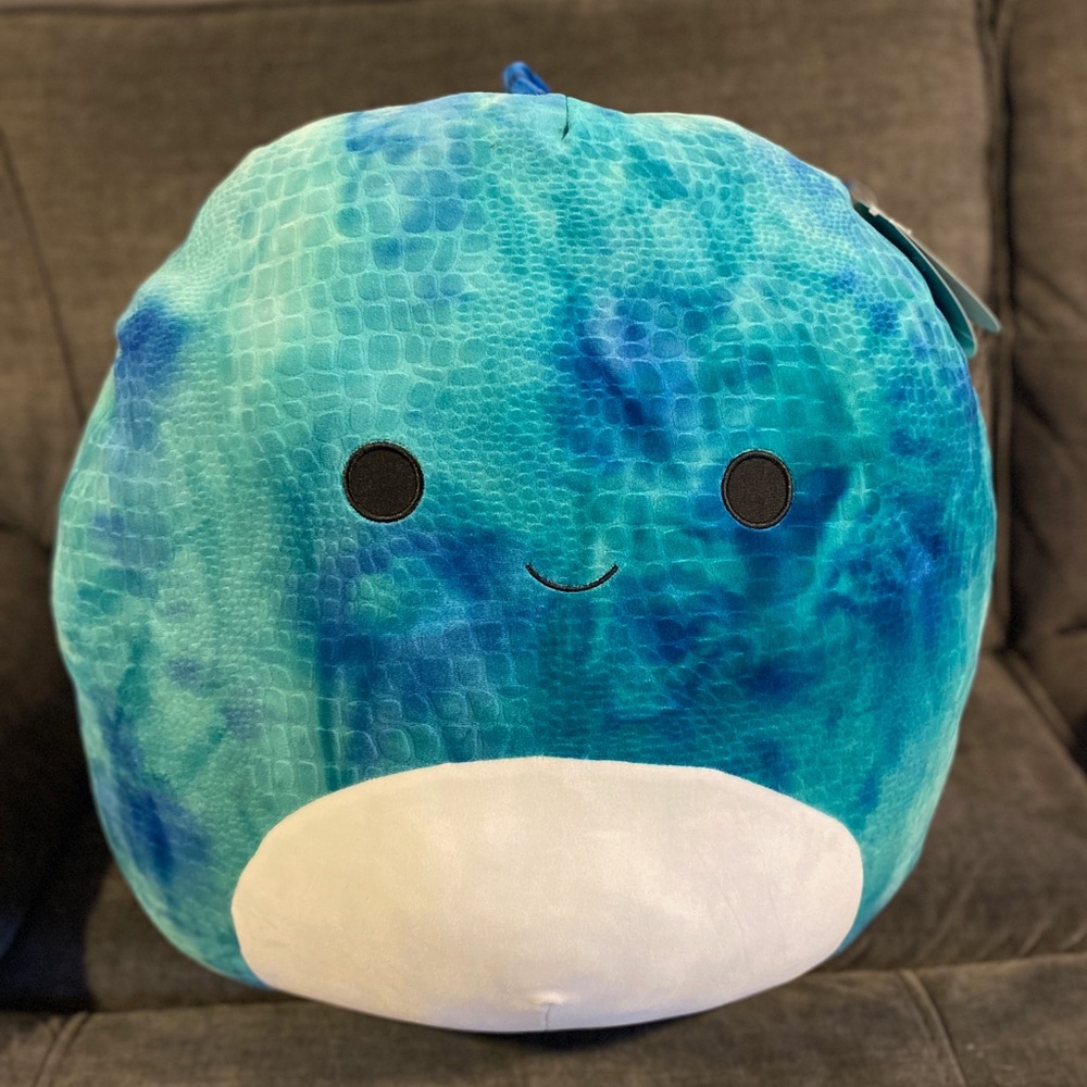 SQUISHMALLOW- Damien the blue dinosaur - 24 inch!